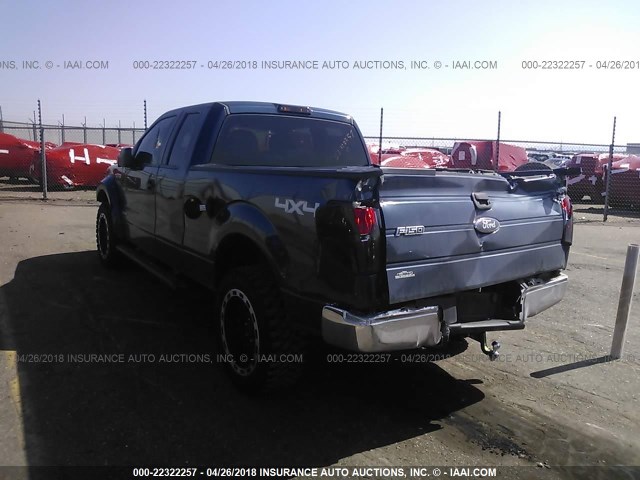 1FTFX1ET3DKD91265 - 2013 FORD F150 SUPER CAB BLUE photo 6