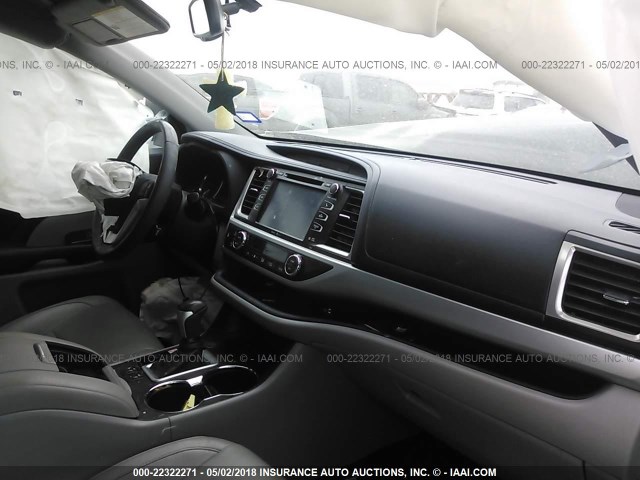 5TDKKRFH3ES028397 - 2014 TOYOTA HIGHLANDER XLE BLACK photo 5