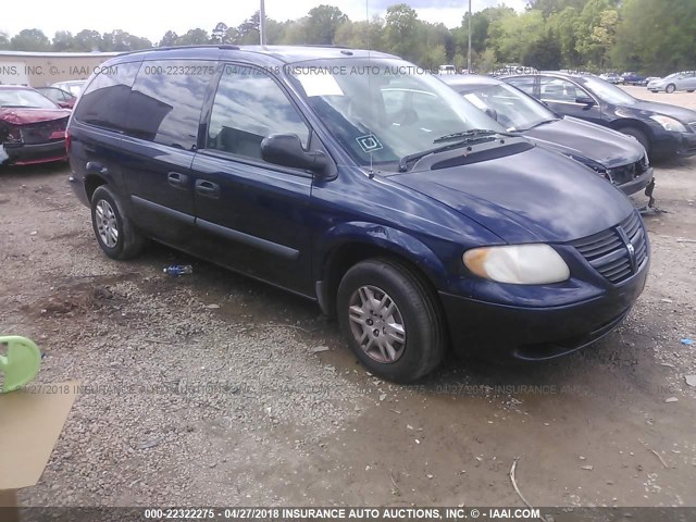 1D4GP24RX6B665535 - 2006 DODGE GRAND CARAVAN SE Dark Blue photo 1