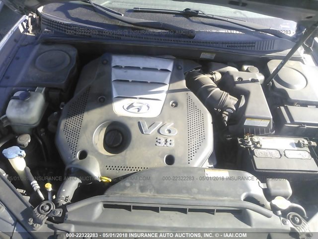 KMHFC46F46A126610 - 2006 HYUNDAI AZERA SE/LIMITED GRAY photo 10