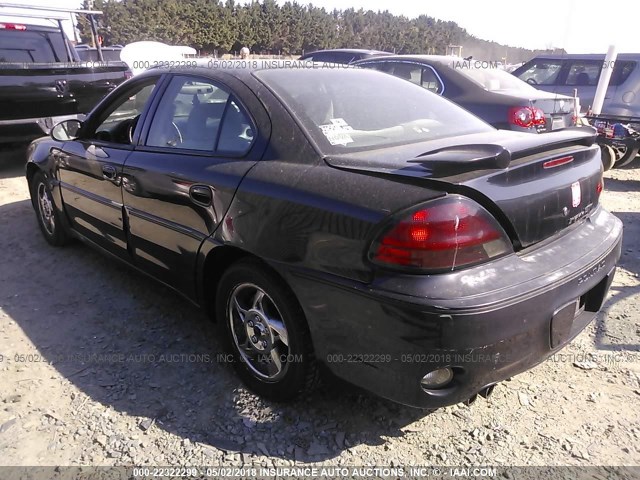 1G2NW52E44C174754 - 2004 PONTIAC GRAND AM GT BLACK photo 3