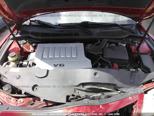 4T1BK3EK3BU623117 - 2011 TOYOTA CAMRY SE/LE/XLE წითელი ფოტო 10