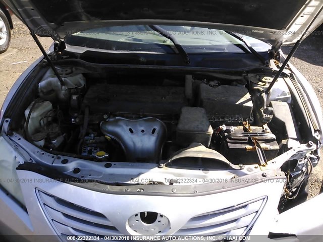 4T1BE46K29U820060 - 2009 TOYOTA CAMRY SE/LE/XLE SILVER photo 10