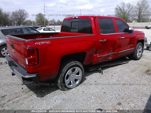 3GCUKSEC1GG148738 - 2016 CHEVROLET SILVERADO K1500 LTZ RED photo 4