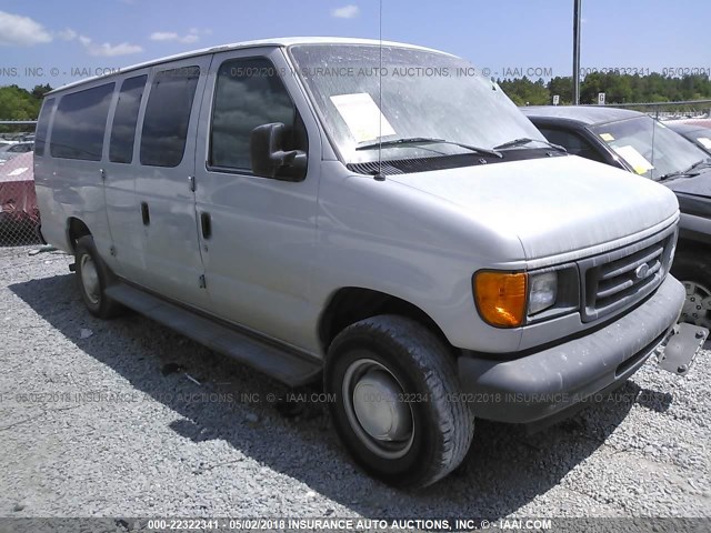 1FBSS31L56HB40329 - 2006 FORD ECONOLINE E350 SUPER DUTY WAGON SILVER photo 1