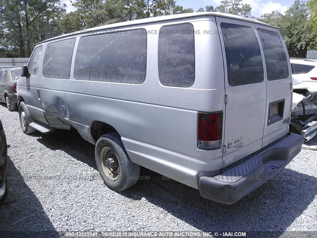 1FBSS31L56HB40329 - 2006 FORD ECONOLINE E350 SUPER DUTY WAGON SILVER photo 3