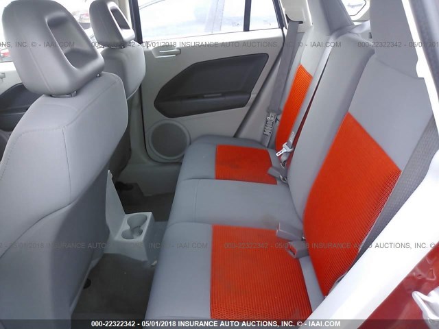 1B3HB48BX7D320537 - 2007 DODGE CALIBER SXT ORANGE photo 8