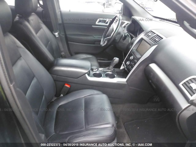 1FM5K8D88DGA14011 - 2013 FORD EXPLORER XLT BLACK photo 5