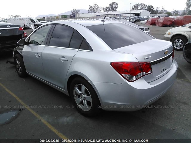 1G1PK5SB9D7275165 - 2013 CHEVROLET CRUZE LT SILVER photo 3