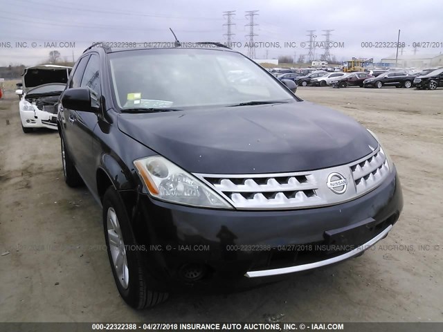 JN8AZ08W07W640529 - 2007 NISSAN MURANO SL/SE/S BLACK photo 6