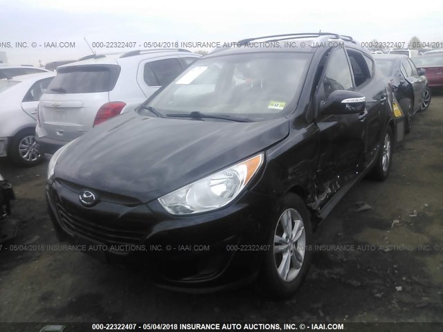 KM8JUCAC0CU395132 - 2012 HYUNDAI TUCSON GLS/LIMITED BLACK photo 2