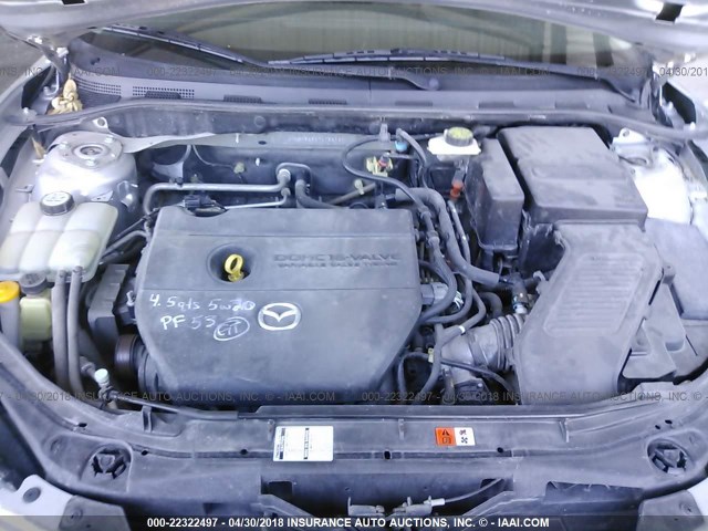 JM1BK32F671732787 - 2007 MAZDA 3 I SILVER photo 10