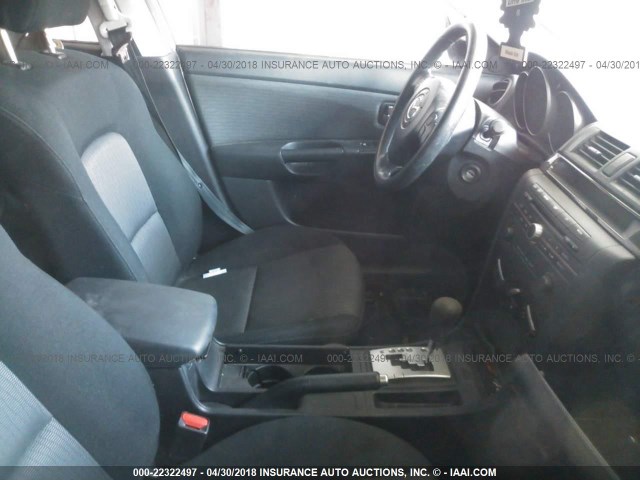 JM1BK32F671732787 - 2007 MAZDA 3 I SILVER photo 5