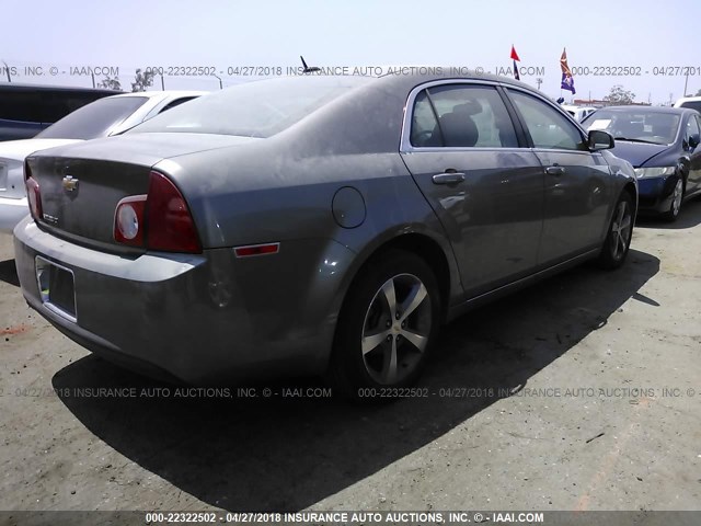1G1ZC5E16BF271974 - 2011 CHEVROLET MALIBU 1LT ფერფლისფერი ფოტო 4