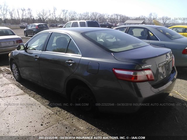 4T1BE46K27U587925 - 2007 TOYOTA CAMRY NEW GENERAT CE/LE/XLE/SE GRAY photo 3