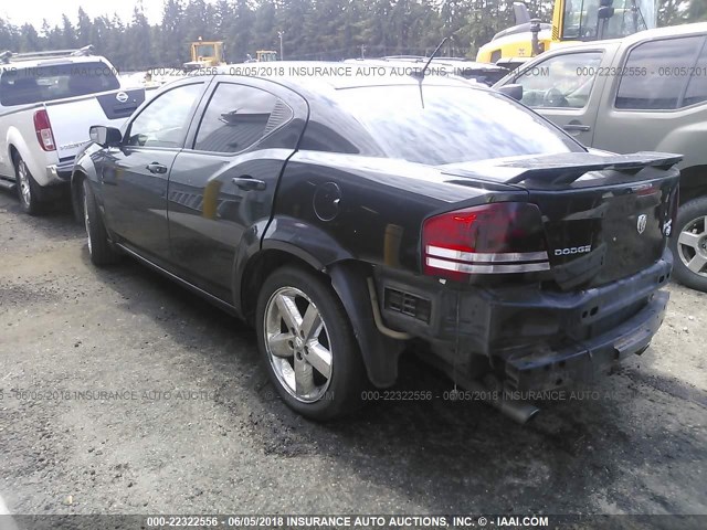 1B3CC5FV0AN210334 - 2010 DODGE AVENGER R/T BLACK photo 3