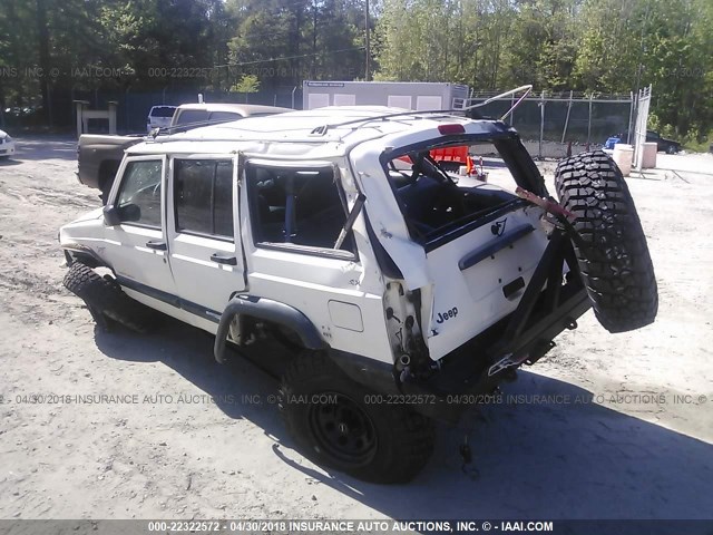 1J4FJ68S6WL100492 - 1998 JEEP CHEROKEE SPORT/CLASSIC თეთრი ფოტო 3