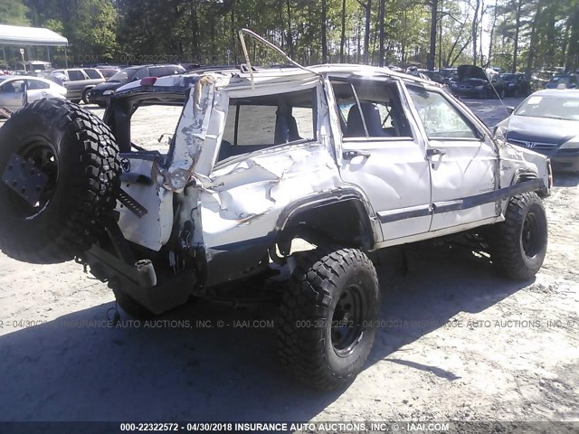 1J4FJ68S6WL100492 - 1998 JEEP CHEROKEE SPORT/CLASSIC WHITE photo 4