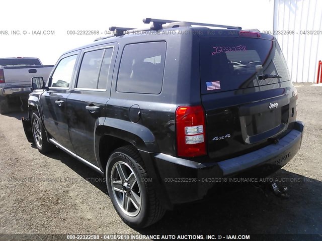 1J8FF28B79D107457 - 2009 JEEP PATRIOT SPORT BLACK photo 3