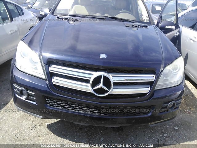 4JGBF71E28A343484 - 2008 MERCEDES-BENZ GL 450 4MATIC BLUE photo 10