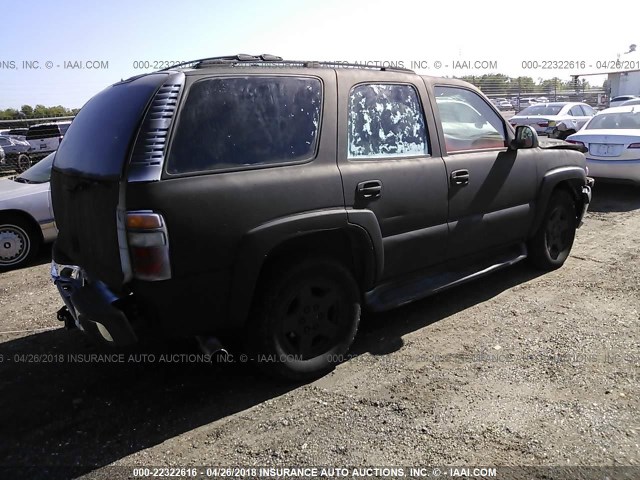 1GNEC13Z04J311870 - 2004 CHEVROLET TAHOE C1500 BLACK photo 4