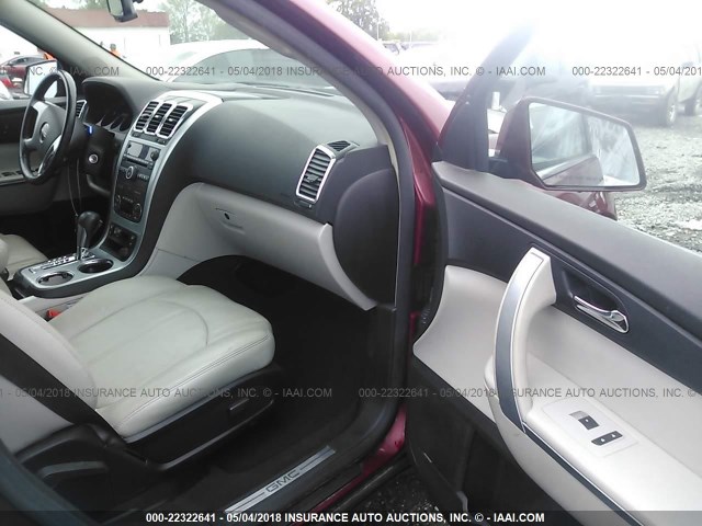 1GKER23777J170641 - 2007 GMC ACADIA SLT-1 MAROON photo 5