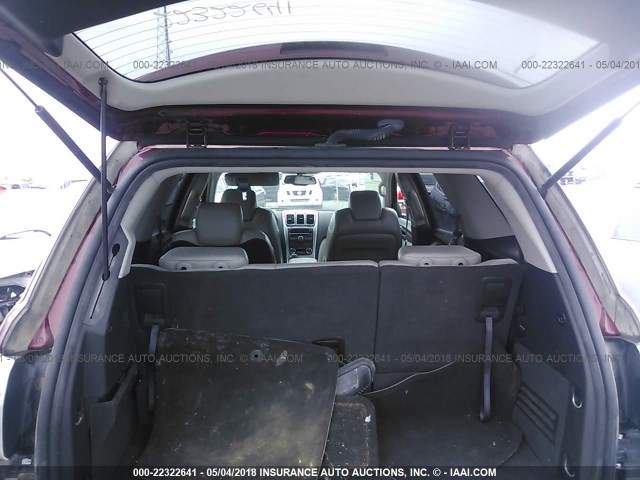 1GKER23777J170641 - 2007 GMC ACADIA SLT-1 MAROON photo 8