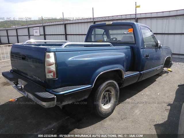 1GTDC14Z8NZ512633 - 1992 GMC SIERRA C1500 Light Blue photo 4