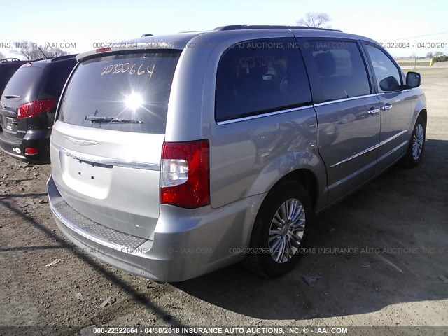 2C4RC1CG1FR583903 - 2015 CHRYSLER TOWN & COUNTRY TOURING L SILVER photo 4
