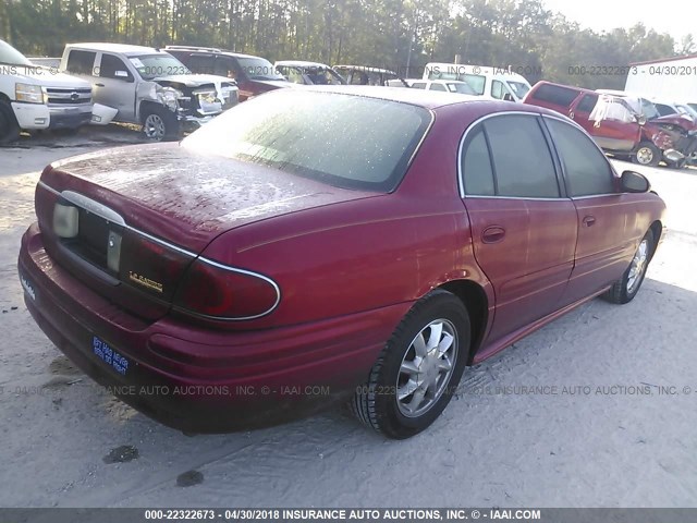 1G4HR54K13U234223 - 2003 BUICK LESABRE LIMITED RED photo 4