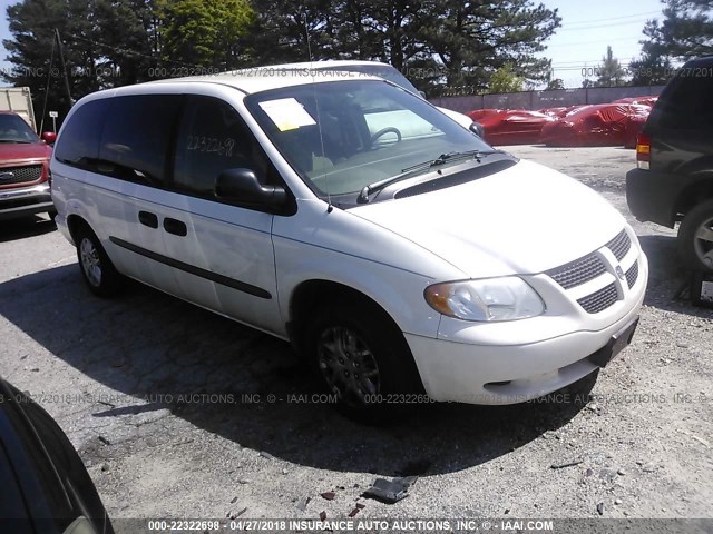 1D4GP24R94B505191 - 2004 DODGE GRAND CARAVAN SE WHITE photo 1