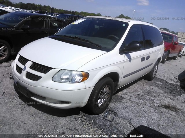 1D4GP24R94B505191 - 2004 DODGE GRAND CARAVAN SE WHITE photo 2