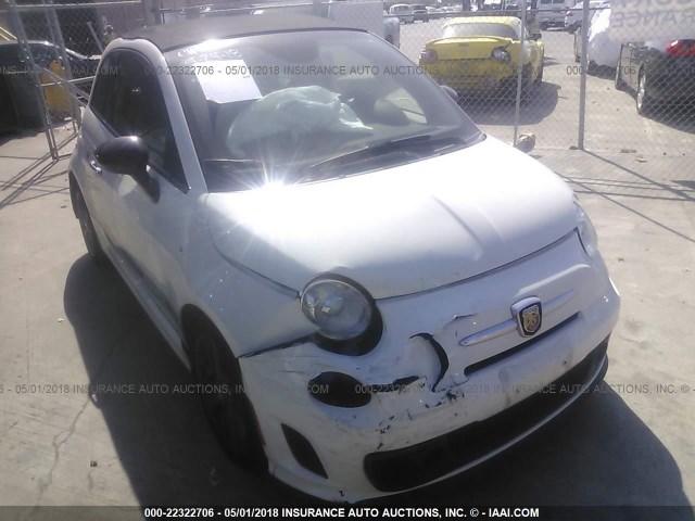 3C3CFFJH1DT646485 - 2013 FIAT 500 ABARTH WHITE photo 1