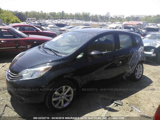 3N1CE2CP0GL393310 - 2016 NISSAN VERSA NOTE S/S PLUS/SV/SL/SR BLACK photo 2