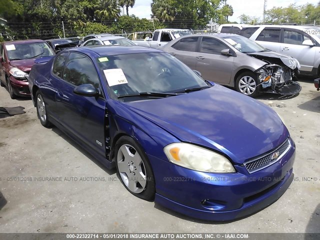2G1WL16CX69276962 - 2006 CHEVROLET MONTE CARLO SS ლურჯი ფოტო 1