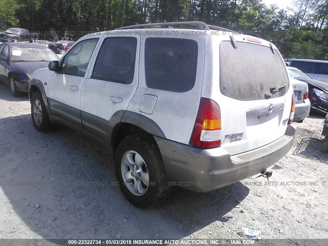 4F2YU09112KM46930 - 2002 MAZDA TRIBUTE LX/ES WHITE photo 3