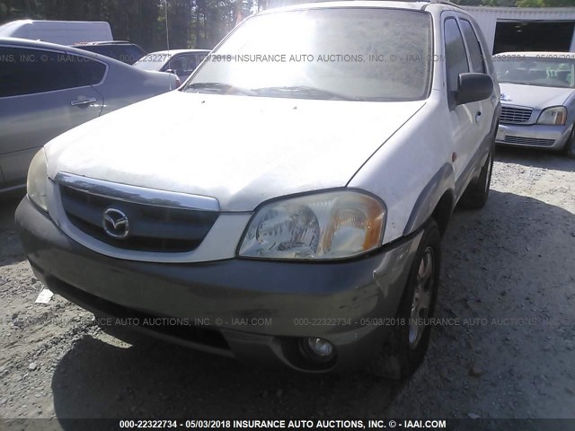 4F2YU09112KM46930 - 2002 MAZDA TRIBUTE LX/ES WHITE photo 6