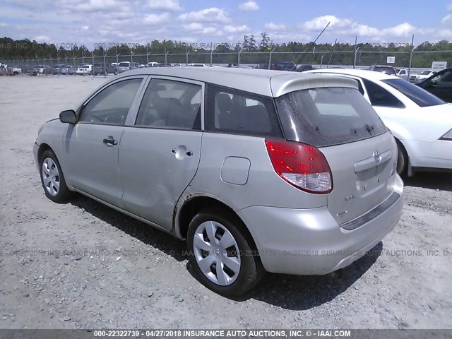 2T1KR32E73C068766 - 2003 TOYOTA COROLLA MATRIX XR SILVER photo 3