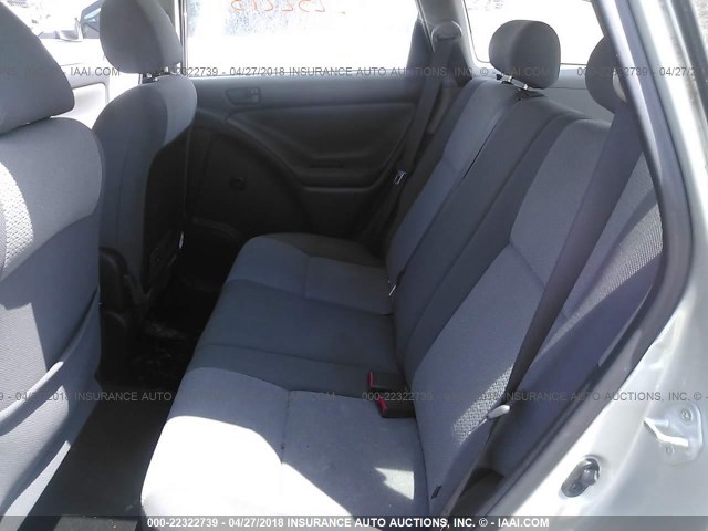 2T1KR32E73C068766 - 2003 TOYOTA COROLLA MATRIX XR SILVER photo 8