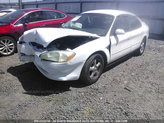 1FAFP55S91A265059 - 2001 FORD TAURUS SES WHITE photo 2