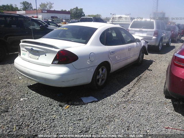 1FAFP55S91A265059 - 2001 FORD TAURUS SES WHITE photo 4