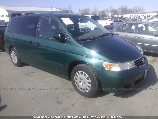 2HKRL18542H565328 - 2002 HONDA ODYSSEY LX GREEN photo 1