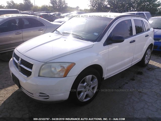 1B3JB48B97D503669 - 2007 DODGE CALIBER SXT WHITE photo 2