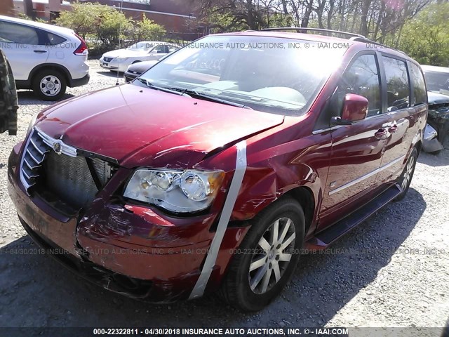 2A8HR54119R648032 - 2009 CHRYSLER TOWN & COUNTRY TOURING MAROON photo 2