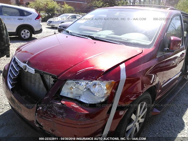 2A8HR54119R648032 - 2009 CHRYSLER TOWN & COUNTRY TOURING MAROON photo 6