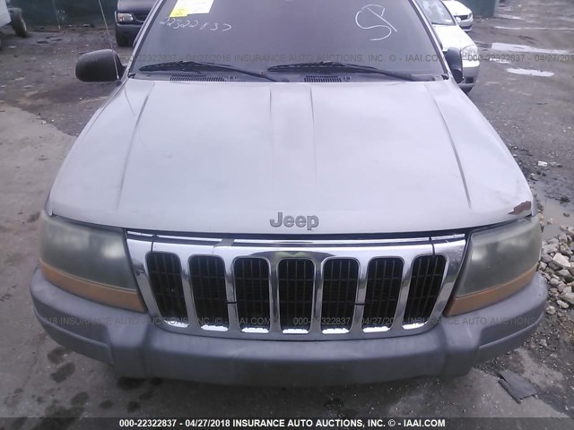 1J4GW48S71C728693 - 2001 JEEP GRAND CHEROKEE LAREDO GRAY photo 6