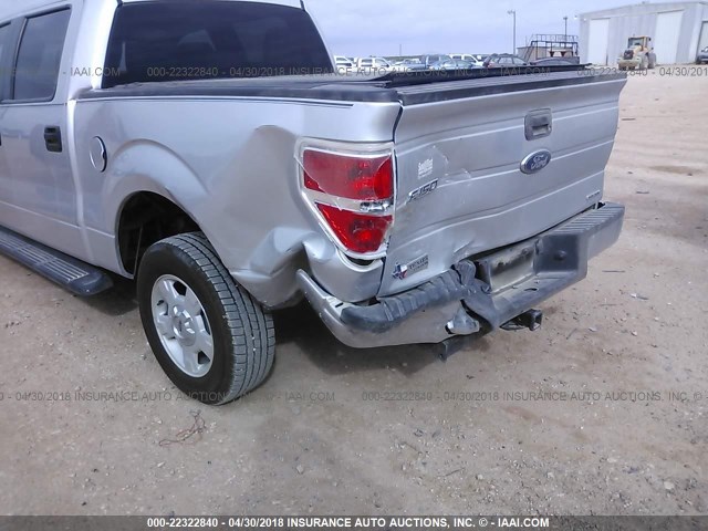 1FTFW1CF1DKE16387 - 2013 FORD F150 SUPERCREW SILVER photo 6