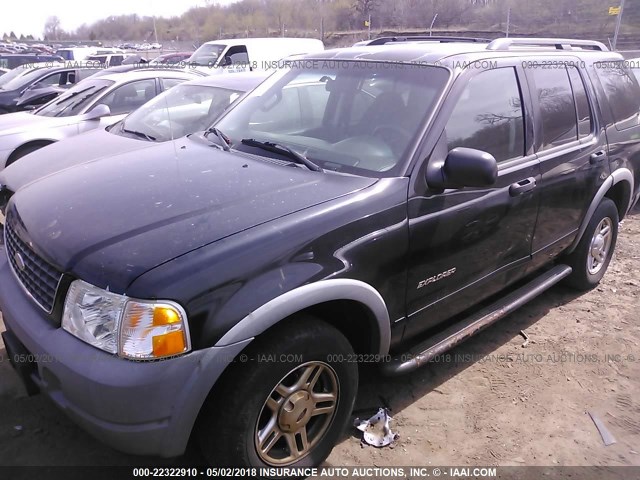 1FMZU72E12ZB75817 - 2002 FORD EXPLORER XLS BLACK photo 2