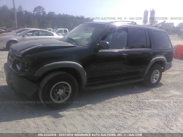 1FMZU62X0YZB83704 - 2000 FORD EXPLORER XLS BLACK photo 2