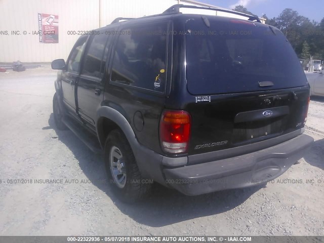 1FMZU62X0YZB83704 - 2000 FORD EXPLORER XLS BLACK photo 3